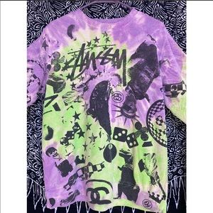 ORGINAL Stussy tie-dye pull over